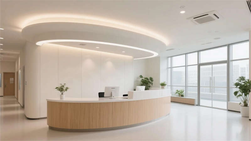 人性化简约医疗, 合肥社区医院装修设计效果图